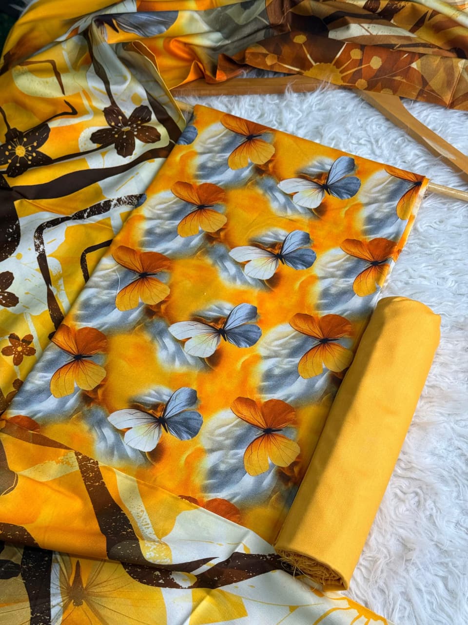 Linen Printed 3pc D-22