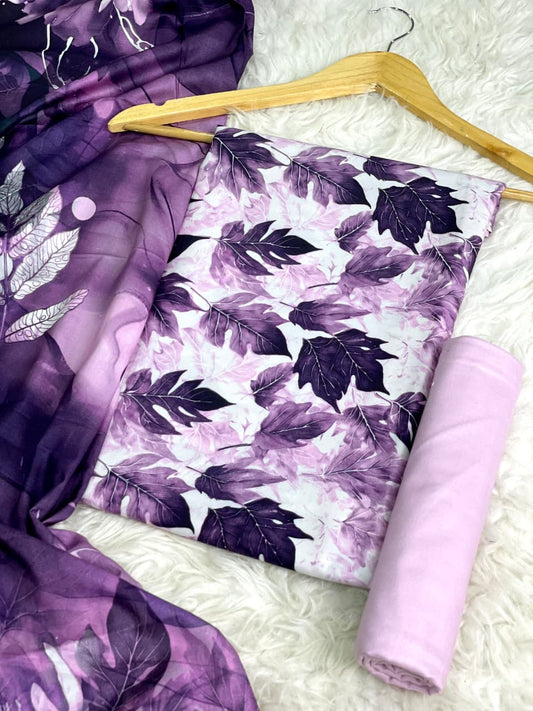 Linen Printed 3pc D-09