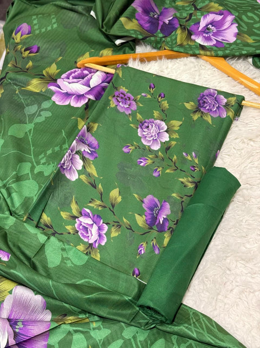 Linen Printed 3pc D-15