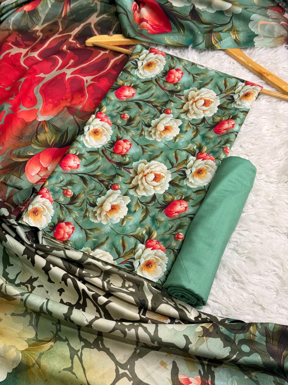 Linen Printed 3pc D-26