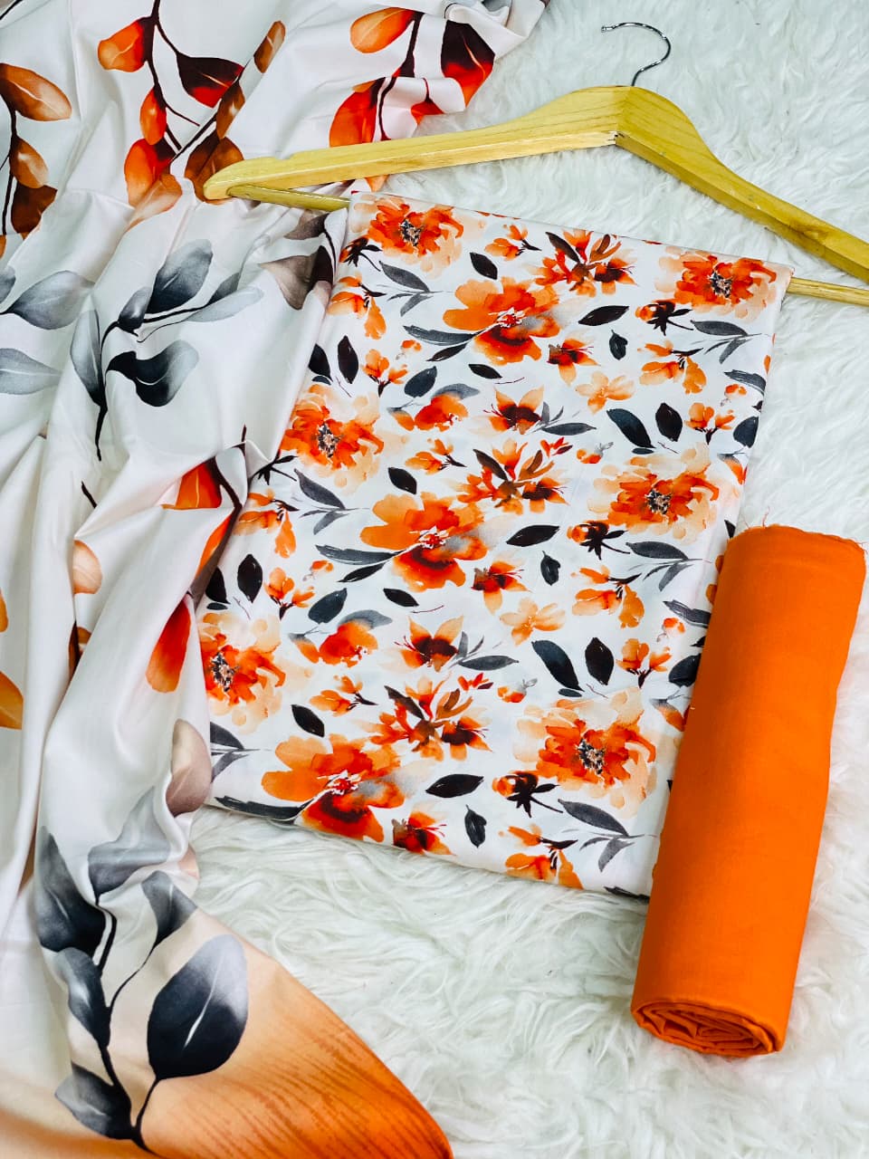 Linen Printed 3pc D-10